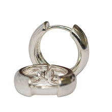 Load image into Gallery viewer, Petite Silver Huggie Earring
