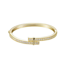 Load image into Gallery viewer, Cascading Diamond CZ Bangle