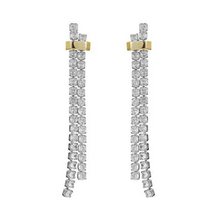 Load image into Gallery viewer, Cascading Diamond CZ Earrings