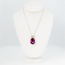Load image into Gallery viewer, Fancy in Fuchsia Swarovski Crystal Necklace