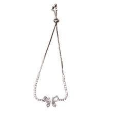 Load image into Gallery viewer, Crystal Butterfly Adjustable Bracelet