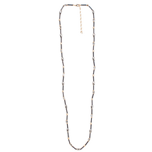 Load image into Gallery viewer, Get Connected Black Tube Bead Long Necklace