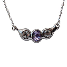 Load image into Gallery viewer, Triple Glow Swarovski Crystal Necklace