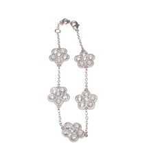 Load image into Gallery viewer, Floral Crystal Love Bracelet