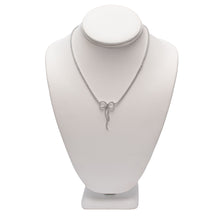 Load image into Gallery viewer, Bowtastic CZ Strand Necklace