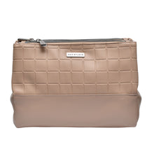 Load image into Gallery viewer, Max Studio Triple Compartment Cosmetic Case