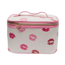 Load image into Gallery viewer, Hot Lips Train Case Cosmetic Bag