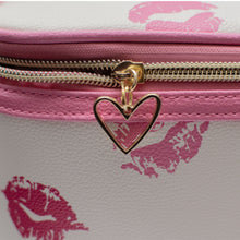 Load image into Gallery viewer, Hot Lips Train Case Cosmetic Bag