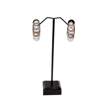 Load image into Gallery viewer, Crescent Cascade Pearl Earrings