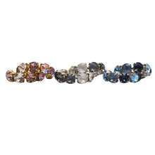 Load image into Gallery viewer, Luxury Harmony Multi-Tone Swarovski Crystal Hoop Earrings