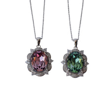 Load image into Gallery viewer, The Duchess Swarovski Crystal Sterling Silver Necklace