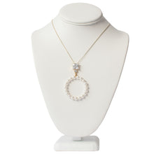Load image into Gallery viewer, Crystals & Pearls Gold Swarovski Necklace