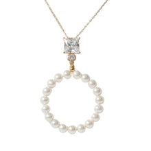 Load image into Gallery viewer, Crystals & Pearls Gold Swarovski Necklace