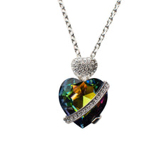 Load image into Gallery viewer, Royal Prismatic Heart Swarovski Crystal Necklace