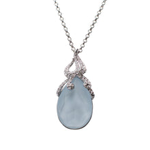 Load image into Gallery viewer, Octo-Embrace Blue Water Swarovski Crystal Necklace
