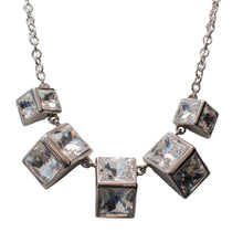 Load image into Gallery viewer, Wedge Quintet Swarovski Crystal Necklace