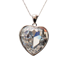 Load image into Gallery viewer, Love in Crystal Long Swarovski Crystal Necklace