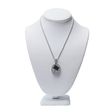 Load image into Gallery viewer, Sapphire Illusion Swarovski Crystal Necklace