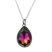 Load image into Gallery viewer, Rainbow Drop Swarovski Crystal Necklace