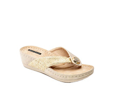 Load image into Gallery viewer, Cute as a Button Wedge Sandal by Good Choice