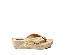 Load image into Gallery viewer, Cute as a Button Wedge Sandal by Good Choice