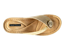 Load image into Gallery viewer, Cute as a Button Wedge Sandal by Good Choice