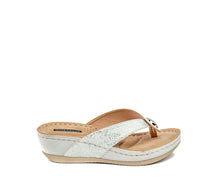 Load image into Gallery viewer, Cute as a Button Wedge Sandal by Good Choice
