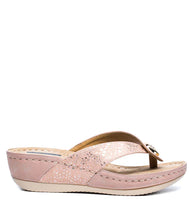 Load image into Gallery viewer, Cute as a Button Wedge Sandal by Good Choice