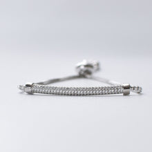 Load image into Gallery viewer, Round The Bar CZ Sizeable Bracelet