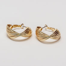 Load image into Gallery viewer, Layer & Twist Earrings with Lever Back