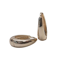Load image into Gallery viewer, Sleek Elegance Oval Drop Hinge Earrings