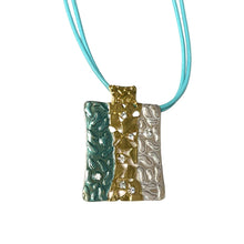 Load image into Gallery viewer, Textured Goddess Warrior Shield Necklace