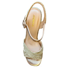 Load image into Gallery viewer, Summer Lovin Raffia Chunk Heel Shoe