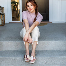 Load image into Gallery viewer, Sophisticated Summer Style Slide Sandal By Yellow Box
