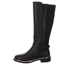 Load image into Gallery viewer, Sophisticated Style Rouged Stretch Back Tall Regular Calf Boot - Margo by Taxi Footwear