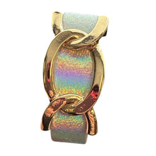 Load image into Gallery viewer, Metallic Glamour Vegan Leather Bracelet