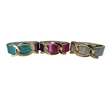 Load image into Gallery viewer, Metallic Glamour Vegan Leather Bracelet