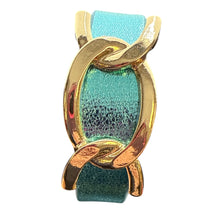 Load image into Gallery viewer, Metallic Glamour Vegan Leather Bracelet