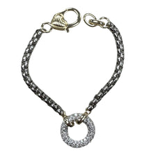 Load image into Gallery viewer, All Around Pave Two Tone Bracelet