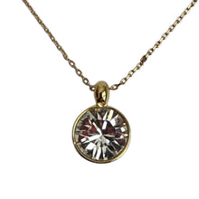 Load image into Gallery viewer, Crystal Rounded Back Pendant Necklace
