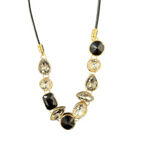 Load image into Gallery viewer, Gotta Love Glitz Crystal Bezel Set Necklace