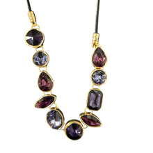 Load image into Gallery viewer, Gotta Love Glitz Crystal Bezel Set Necklace