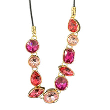 Load image into Gallery viewer, Gotta Love Glitz Crystal Bezel Set Necklace