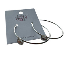 Load image into Gallery viewer, Dramatic Focus CZ Hoop Earrings with Leaver Backs