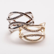 Load image into Gallery viewer, Bending to Life CZ Ring