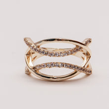Load image into Gallery viewer, Bending to Life CZ Ring