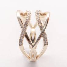 Load image into Gallery viewer, Bending to Life CZ Ring