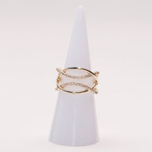 Load image into Gallery viewer, Bending to Life CZ Ring