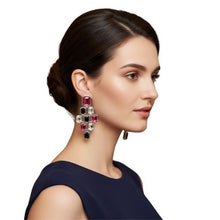 Load image into Gallery viewer, Pink Panther Drop Earrings