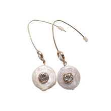 Load image into Gallery viewer, Glitz Pearl Drop Earrings